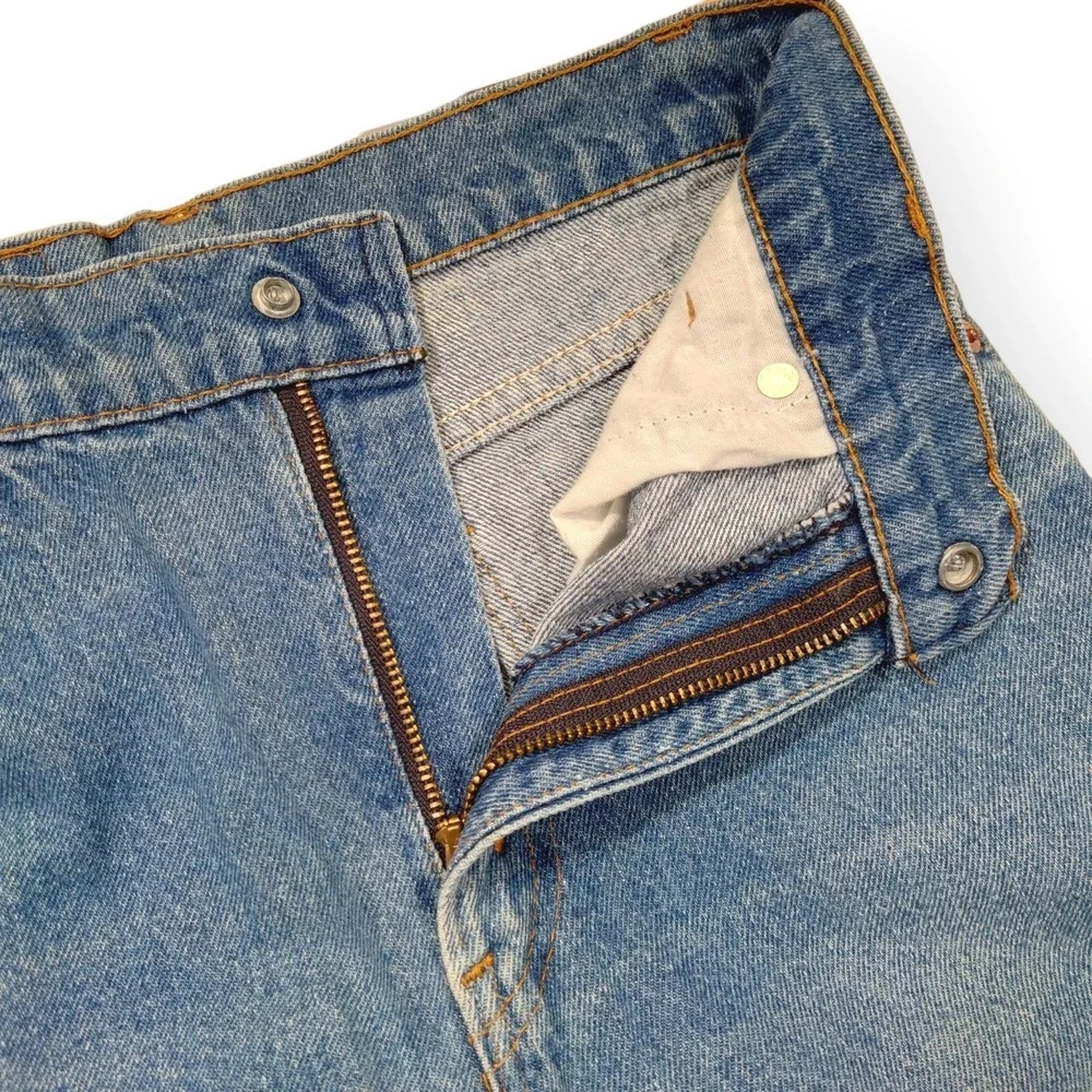 VTG 70s Levis 338 Youth Kids 14 Light Wash Denim High Waist Jeans 338-9618